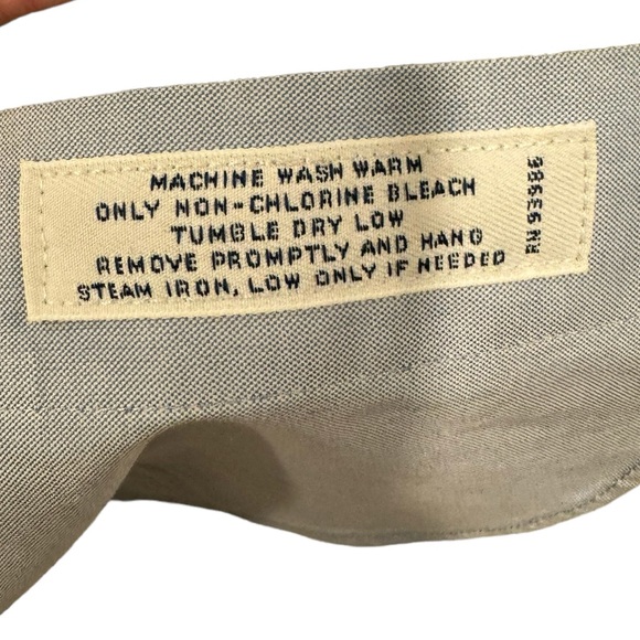 Men’s Brooks Brothers Blue Long Sleeve Button Down Oxford Dress Shirt. Size 16. - Picture 11 of 12